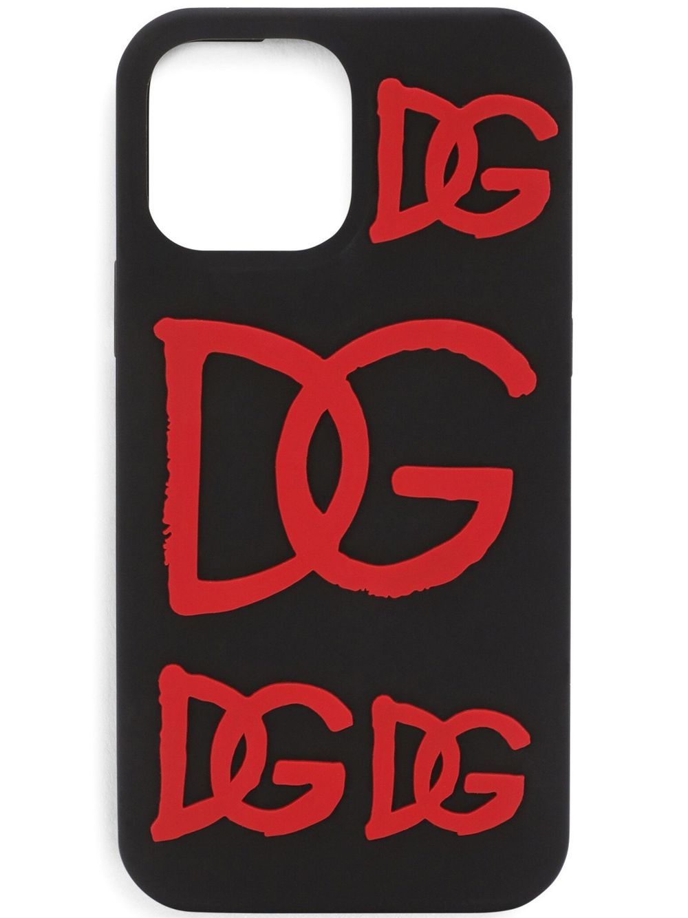 Dolce & Gabbana logo-embossed iPhone 13 Pro Max case - Black von Dolce & Gabbana