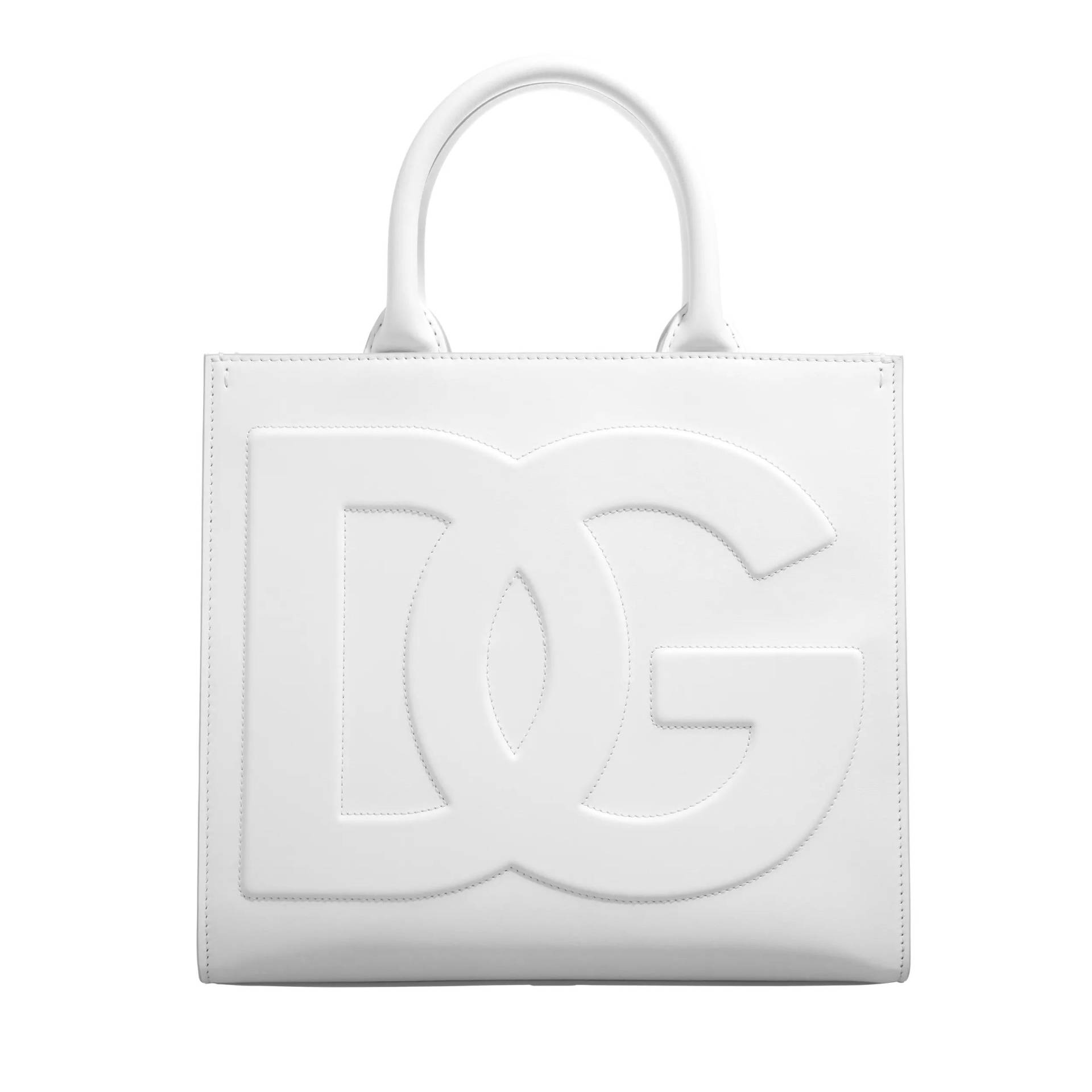 Dolce&Gabbana Henkeltasche - Handbag With Logo - Gr. unisize - in Weiß - für Damen von Dolce&Gabbana