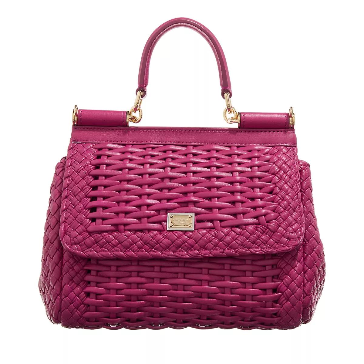 Dolce&Gabbana Henkeltasche - Small Sicily Handle Bag - Gr. unisize - in Rosa - für Damen von Dolce&Gabbana