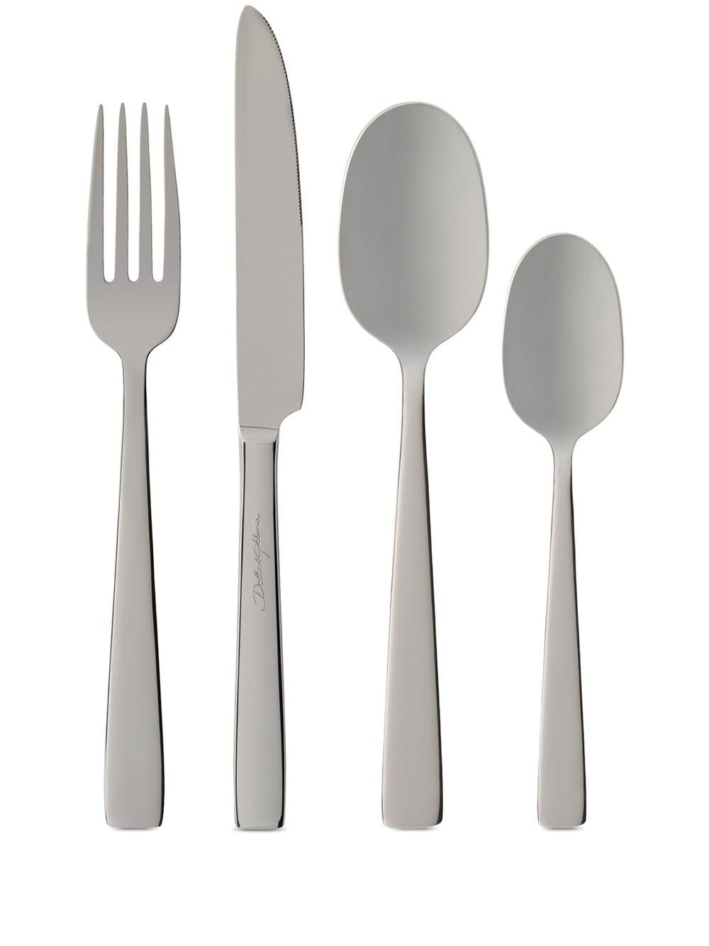 Dolce & Gabbana Inox Flatwear cutlery four-piece-set - Silver von Dolce & Gabbana