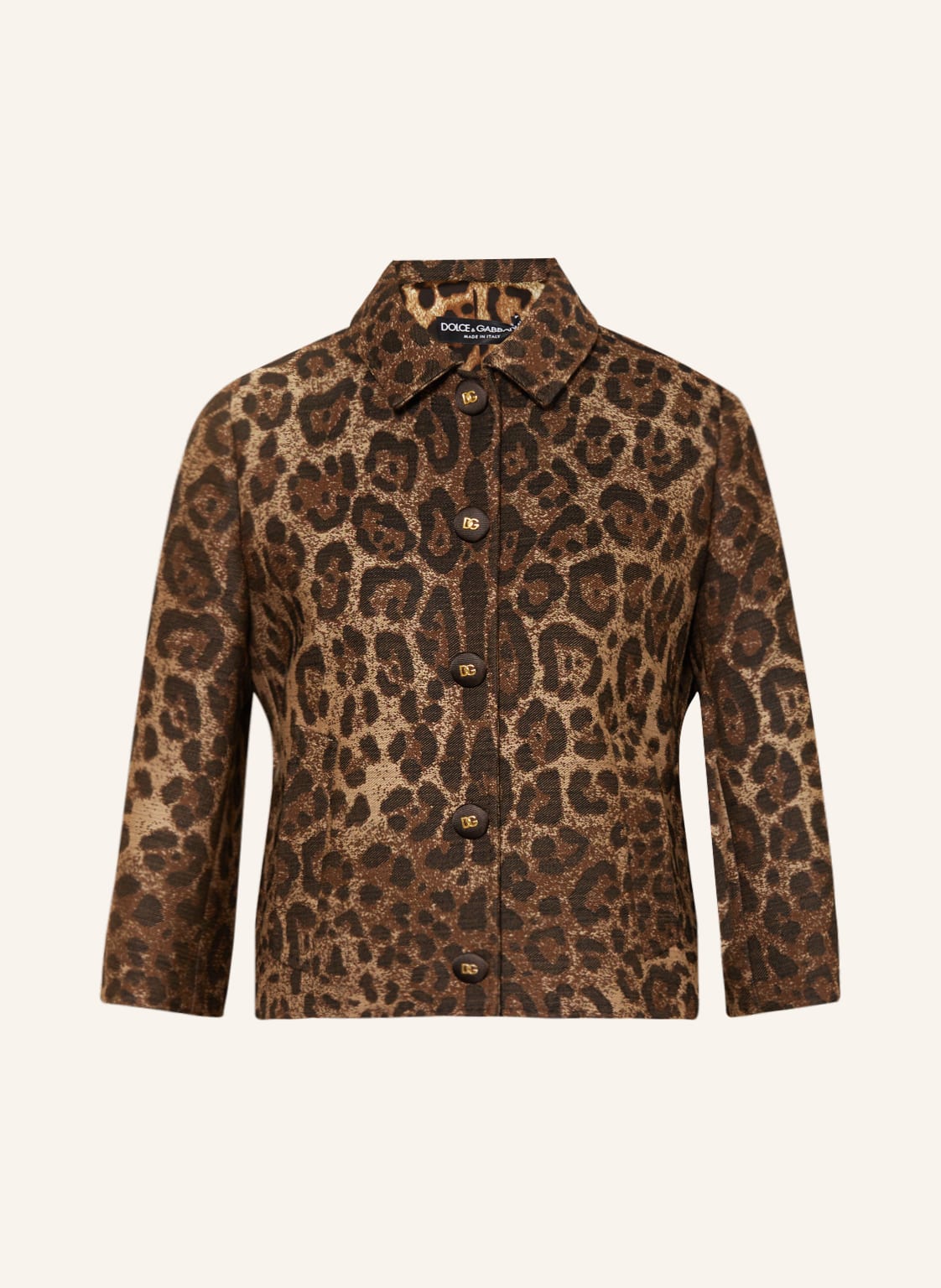 Dolce & Gabbana Jacquard-Jacke Mit 3/4-Arm braun von Dolce & Gabbana