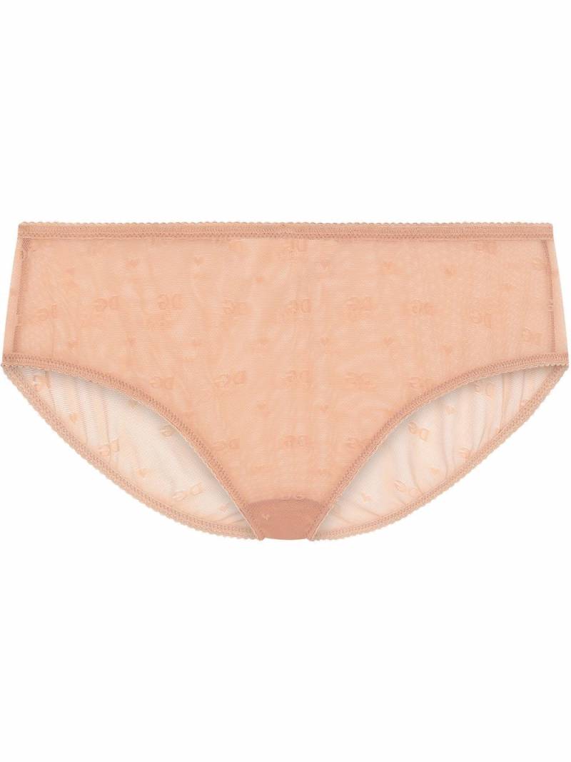 Dolce & Gabbana Jacquard Tulle briefs - Pink von Dolce & Gabbana