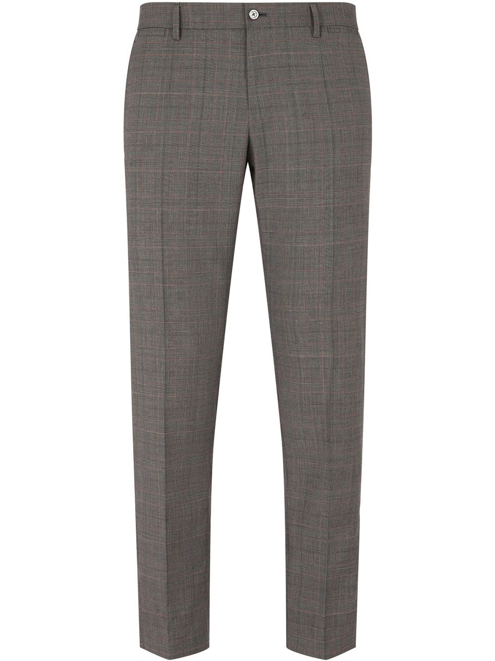 Dolce & Gabbana glen-plaid wool tailored trousers - Grey von Dolce & Gabbana