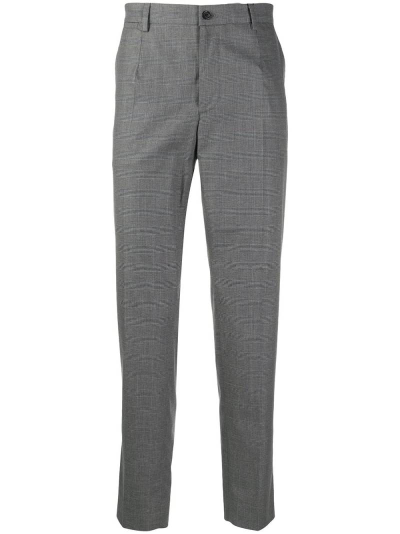 Dolce & Gabbana check-pattern tailored trousers - Grey von Dolce & Gabbana