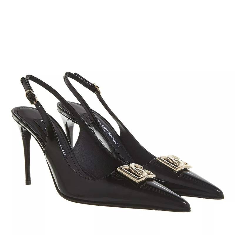 Dolce&Gabbana Pumps & High Heels - Logo-Detailed Slingback Pumps - Gr. 40 (EU) - in Schwarz - für Damen von Dolce&Gabbana