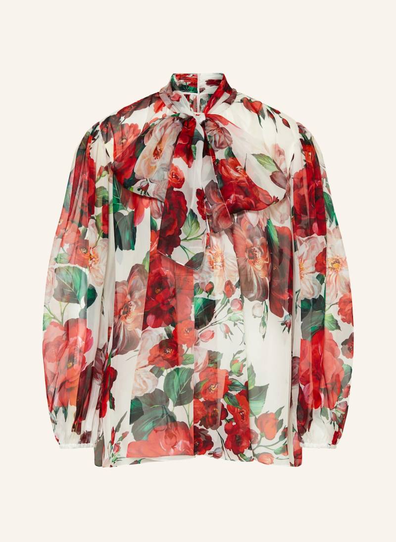 Dolce & Gabbana Schluppenbluse Aus Seide rot von Dolce & Gabbana
