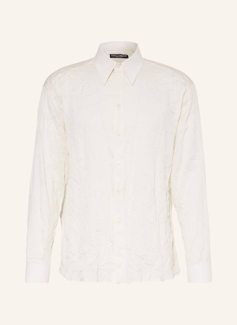 Dolce & Gabbana Seidenhemd Regular Fit weiss von Dolce & Gabbana
