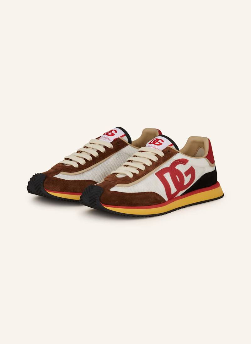 Dolce & Gabbana Sneaker Bassa Dragon weiss von Dolce & Gabbana
