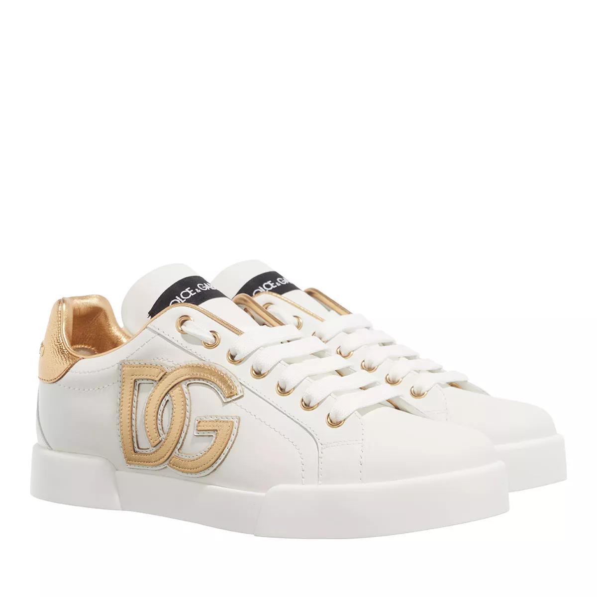 Dolce&Gabbana Sneakers - Logo Plaque Lace Up Sneakers - Gr. 35 (EU) - in Weiß - für Damen von Dolce&Gabbana