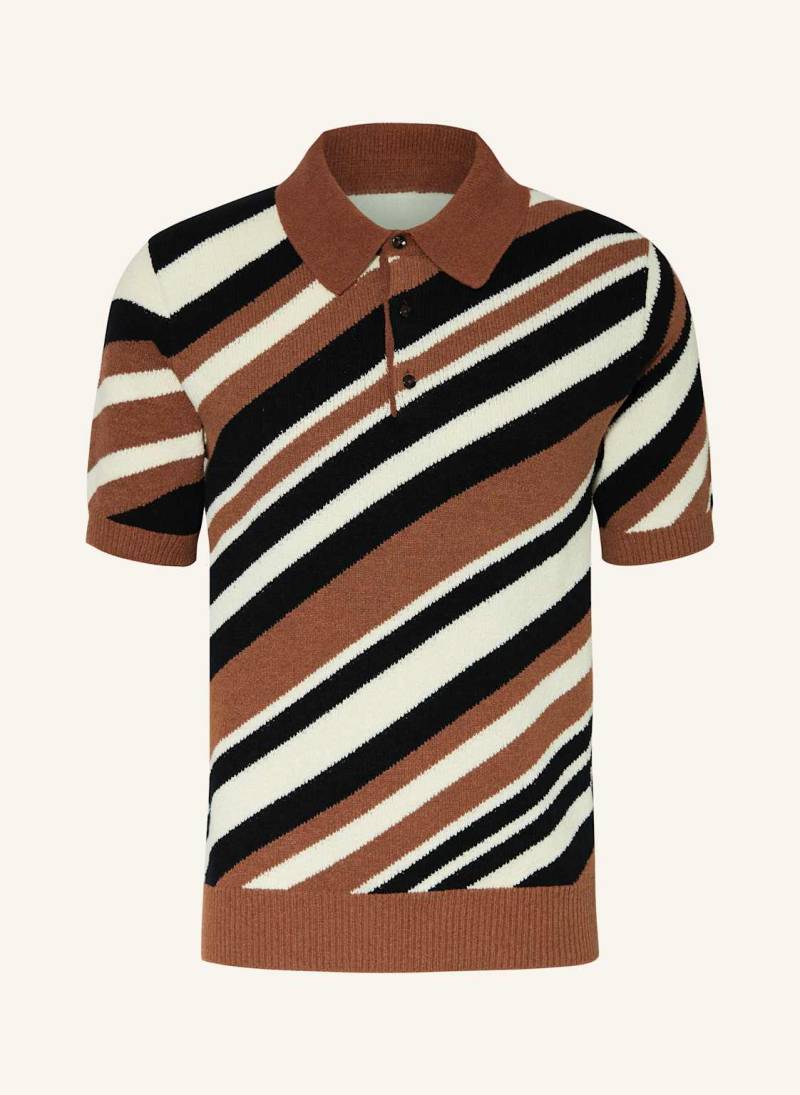Dolce & Gabbana Strick-Poloshirt Slim Fit braun von Dolce & Gabbana