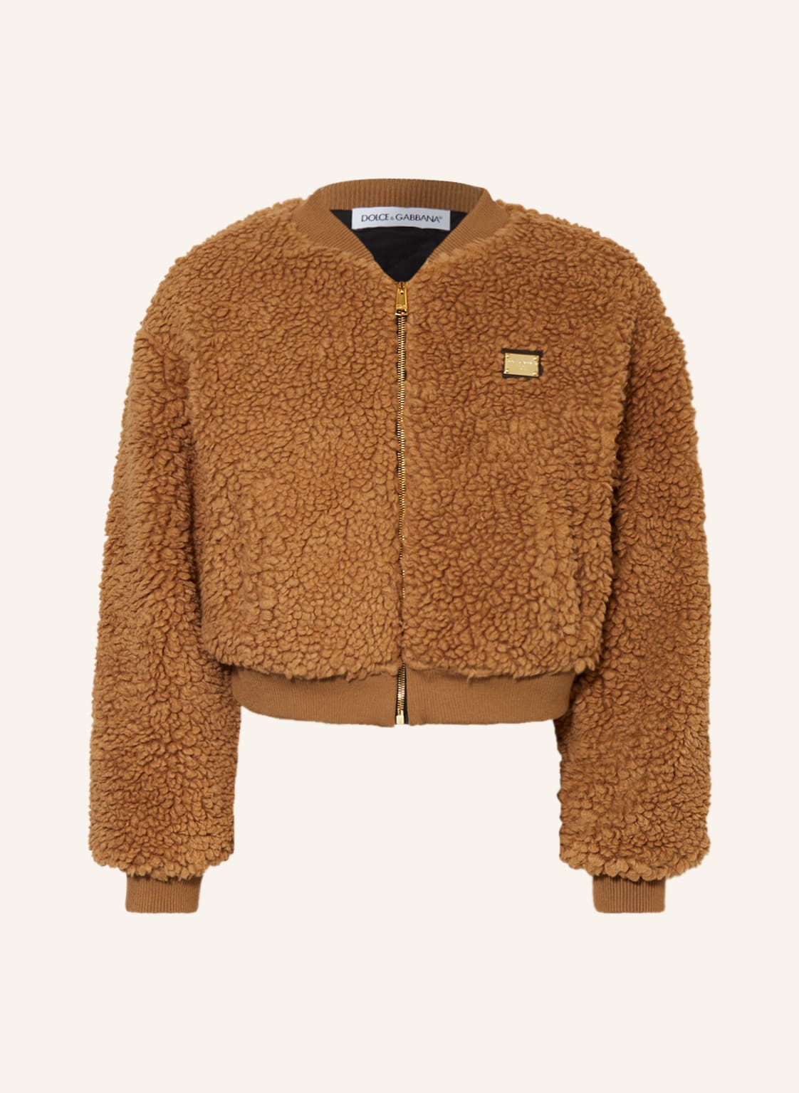 Dolce & Gabbana Teddyfell-Jacke braun von Dolce & Gabbana