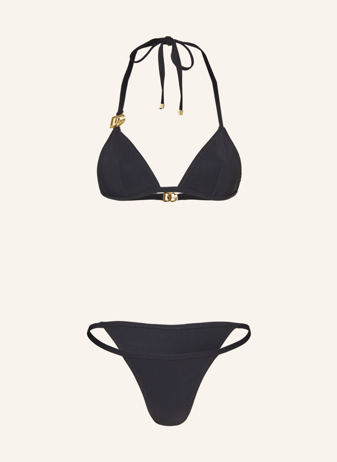 Dolce & Gabbana Triangel-Bikini schwarz von Dolce & Gabbana