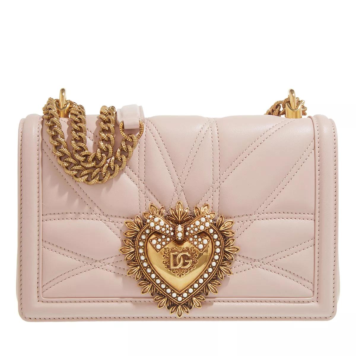 Dolce&Gabbana Umhängetasche - Devotion Matelasse Quilted Shoulder Bag - Gr. unisize - in Rosa - für Damen von Dolce&Gabbana