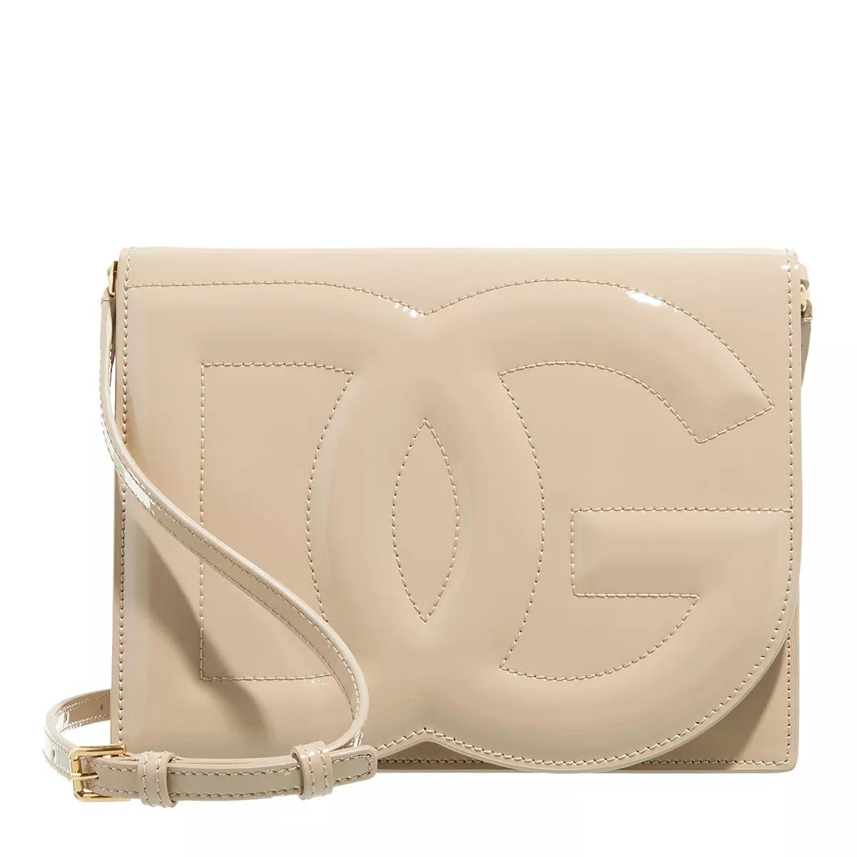 Dolce&Gabbana Umhängetasche - Logo Shoulder Bag - Gr. unisize - in Beige - für Damen von Dolce&Gabbana
