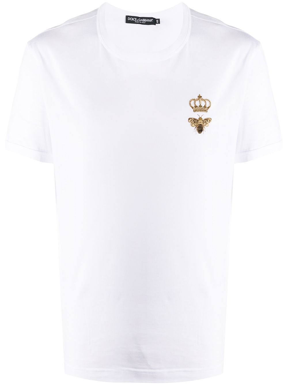 Dolce & Gabbana embroidered cotton T-shirt - White von Dolce & Gabbana