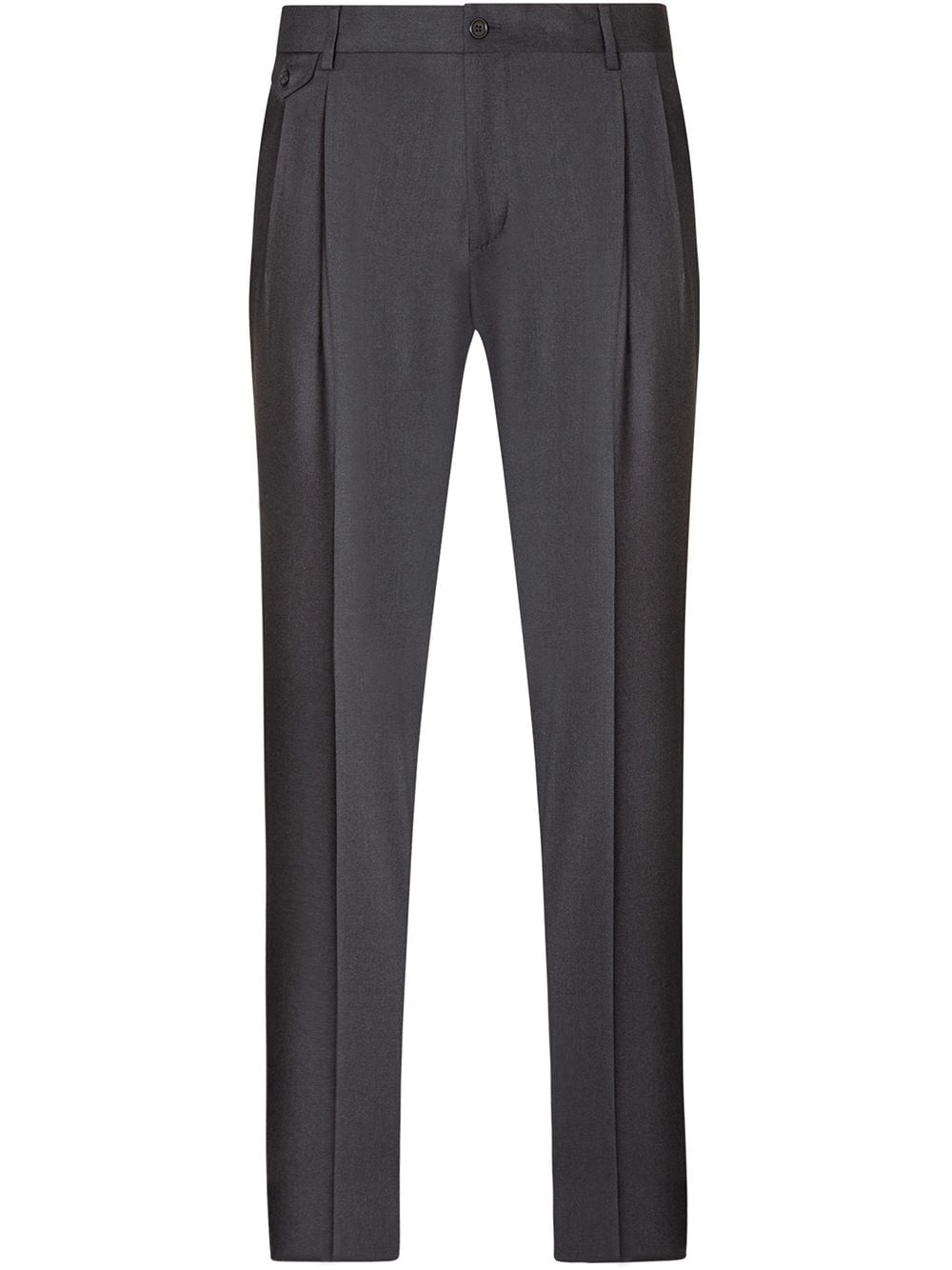 Dolce & Gabbana dart-detail stretch-wool trousers - Grey von Dolce & Gabbana