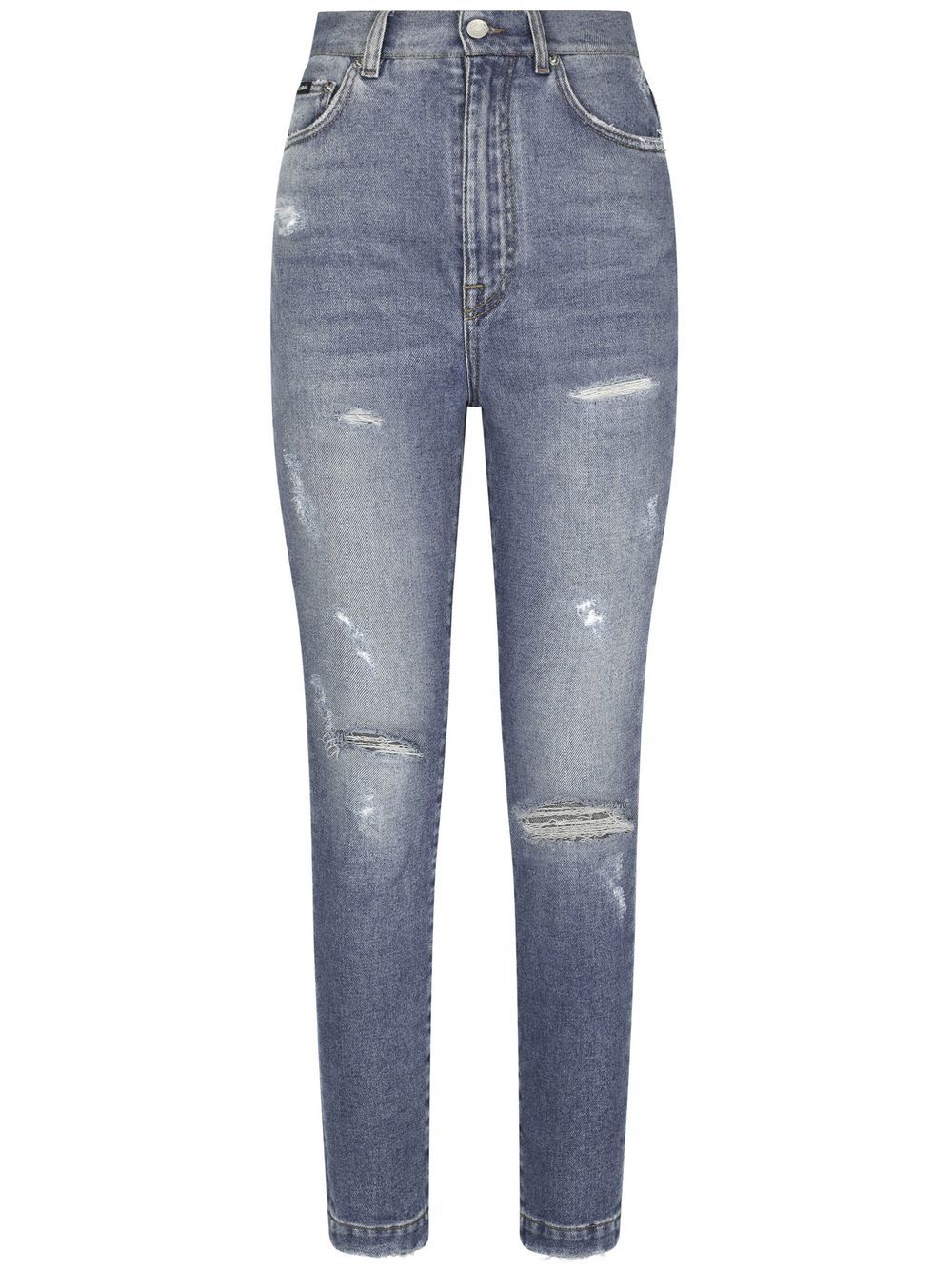 Dolce & Gabbana Grace distressed skinny jeans - Blue von Dolce & Gabbana