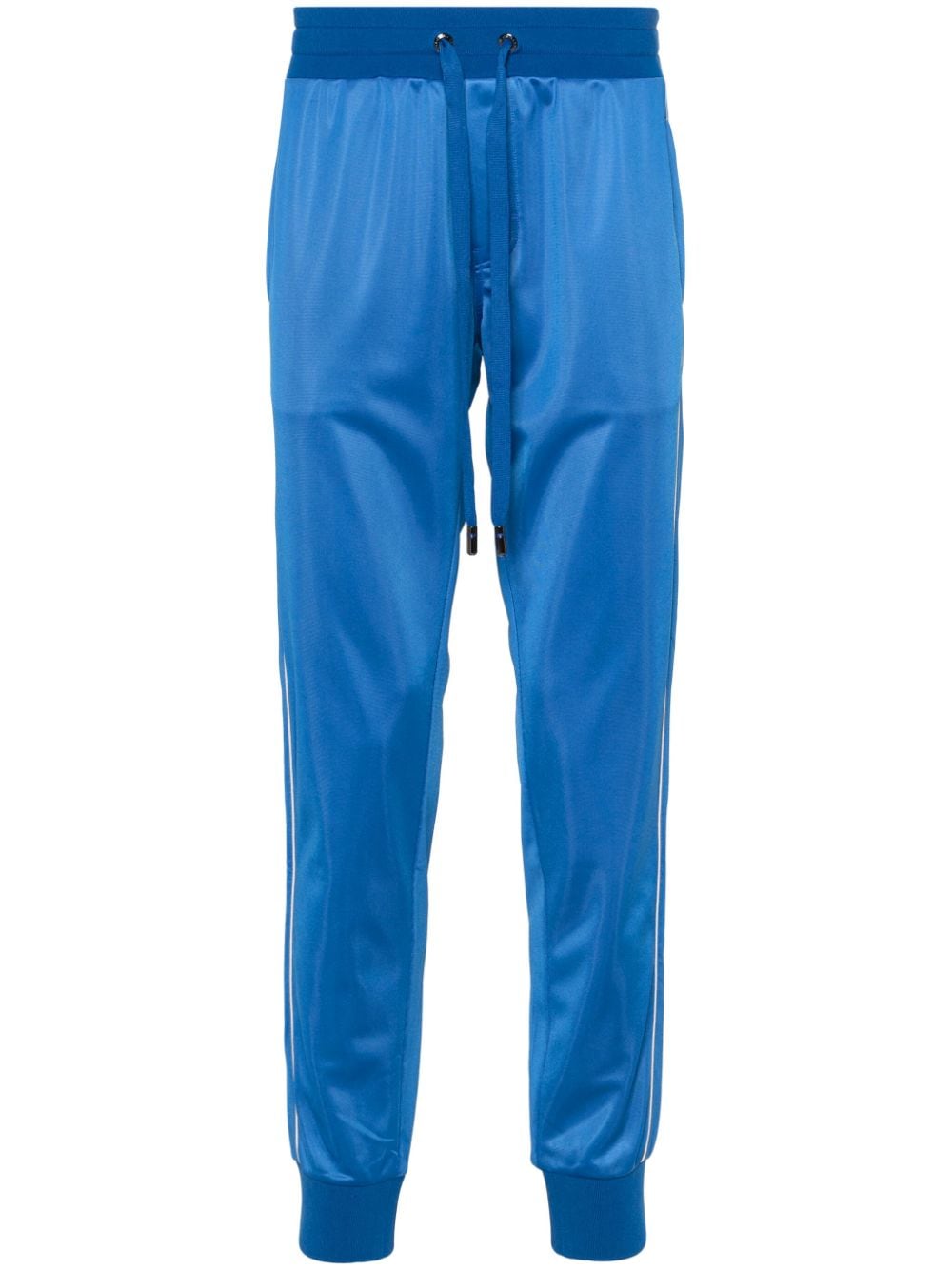 Dolce & Gabbana drawstring-waist side-stripe track pants - Blue von Dolce & Gabbana
