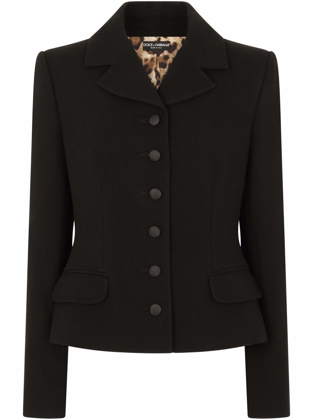 Dolce & Gabbana single-breasted virgin wool blazer - Black von Dolce & Gabbana