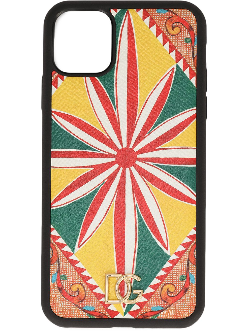 Dolce & Gabbana graphic-print iPhone 11 case - Yellow von Dolce & Gabbana