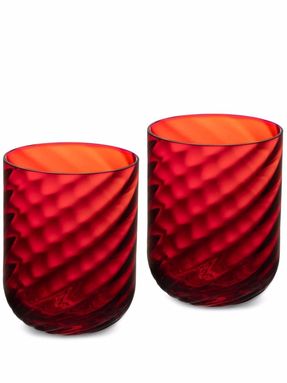Dolce & Gabbana hand-blown Murano water glasses (set of 2) - Red von Dolce & Gabbana
