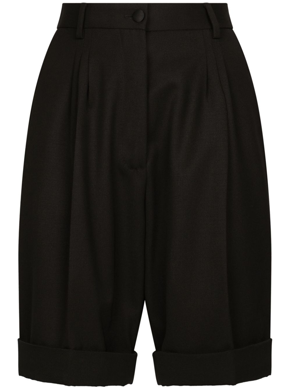 Dolce & Gabbana high-waist tailored shorts - Black von Dolce & Gabbana