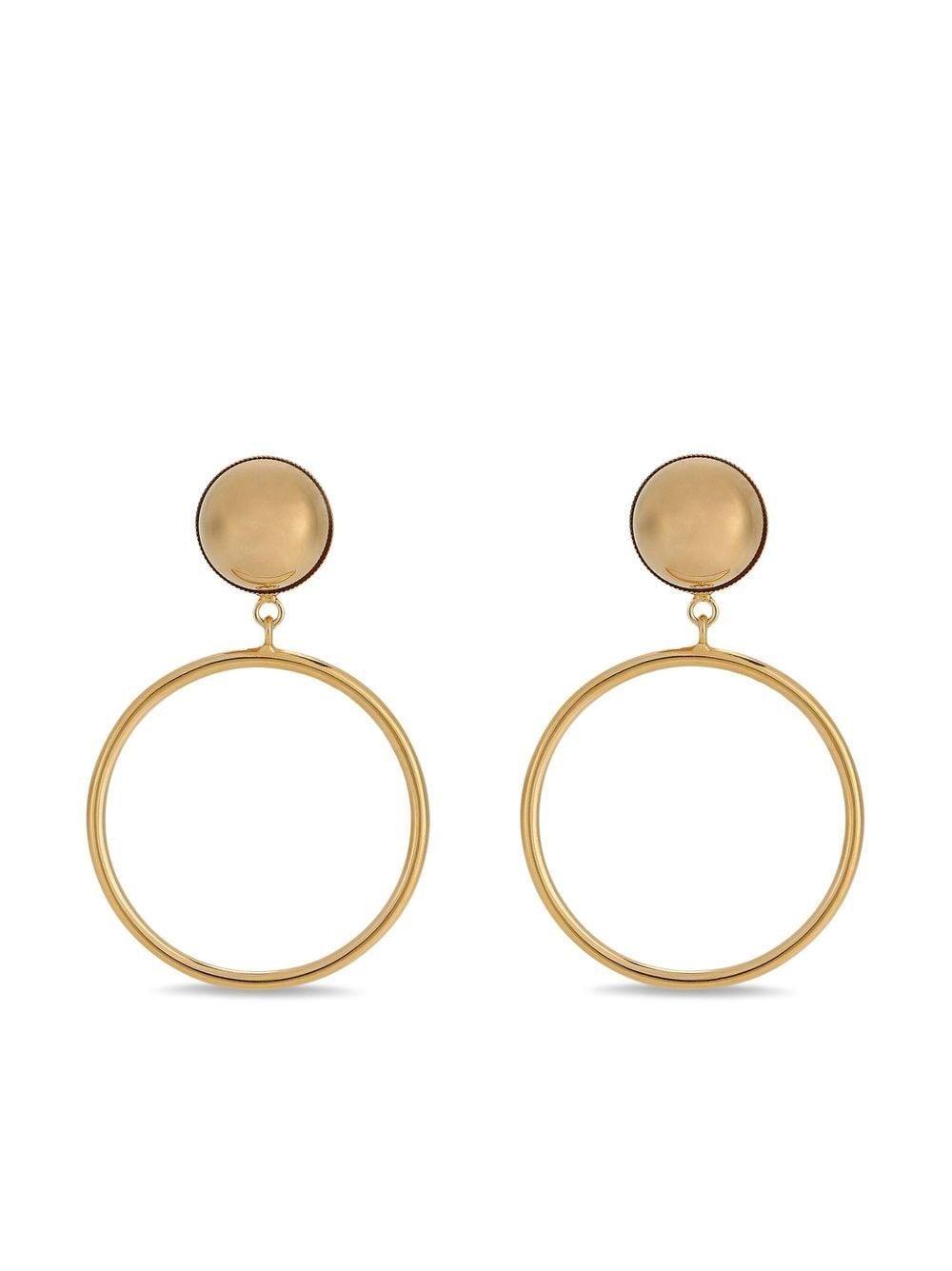 Dolce & Gabbana drop hoop earrings - Gold von Dolce & Gabbana