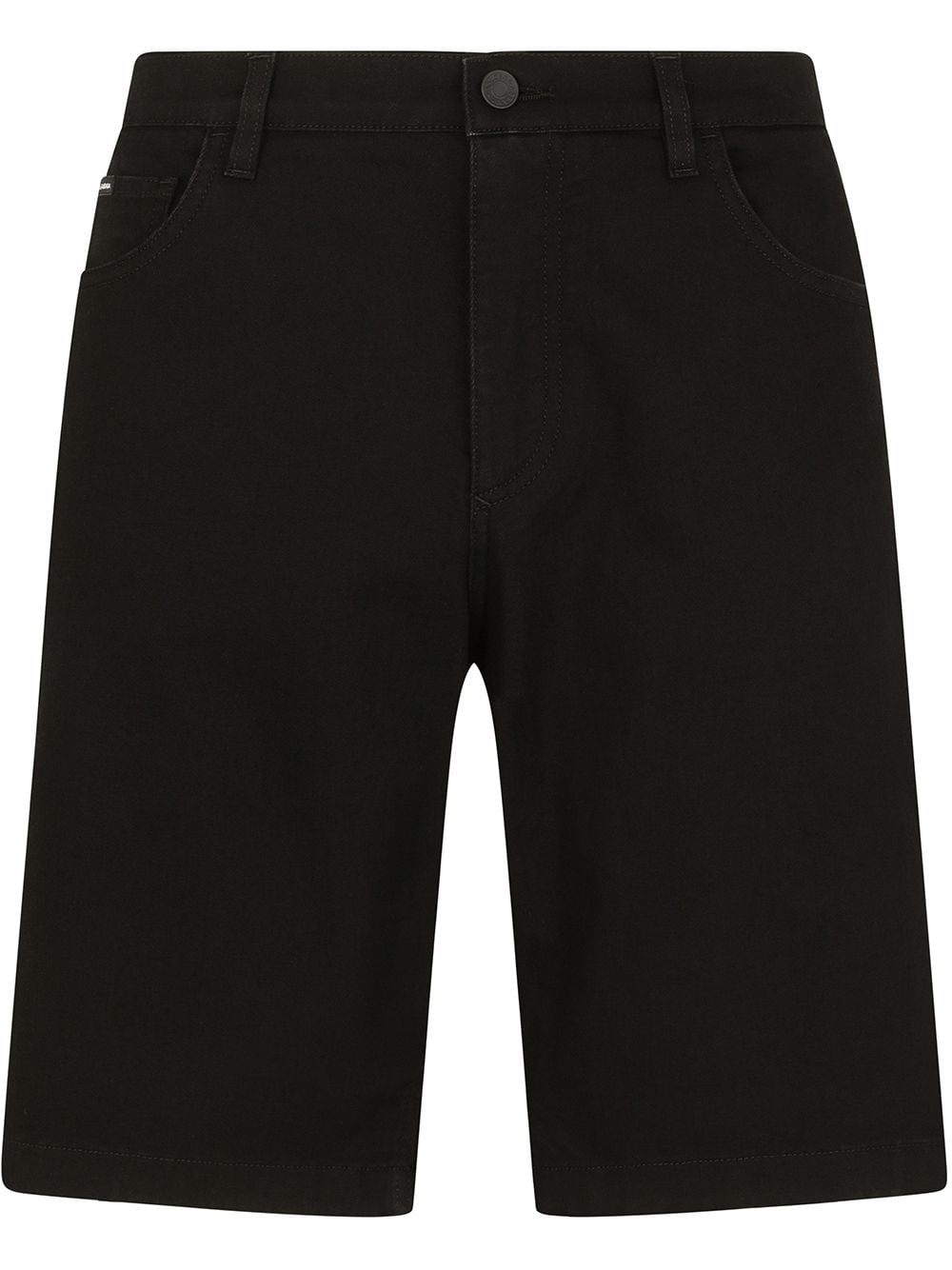 Dolce & Gabbana knee-length denim shorts - Black von Dolce & Gabbana