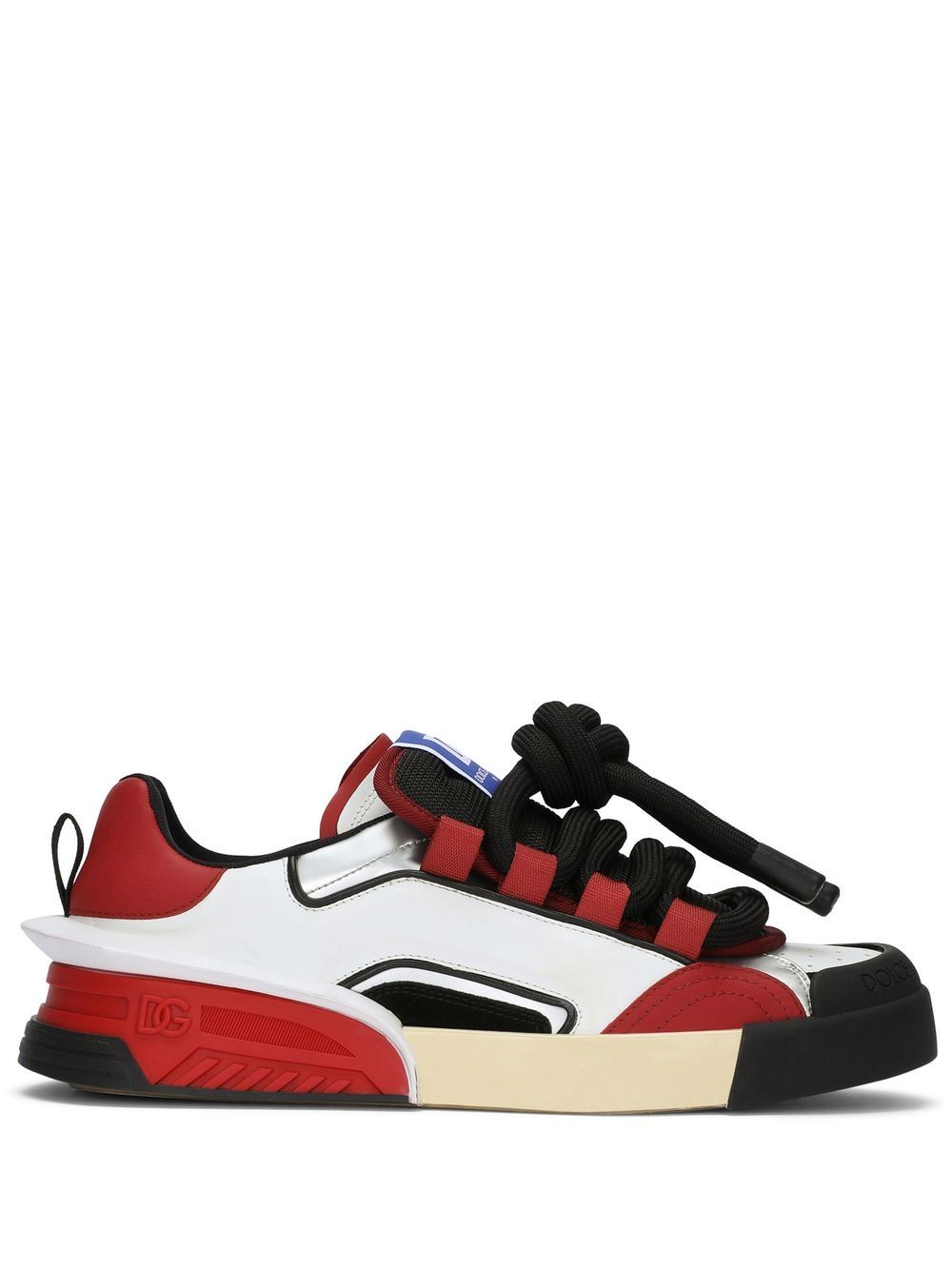 Dolce & Gabbana lace-up low-top sneakers - Red von Dolce & Gabbana