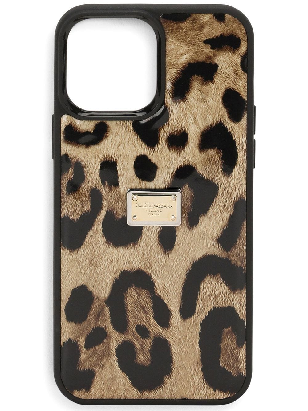 Dolce & Gabbana leopard-print iPhone 14 Pro Max case - Black von Dolce & Gabbana