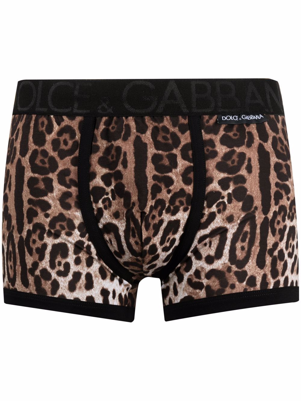 Dolce & Gabbana leopard-print boxer trunks - Neutrals von Dolce & Gabbana