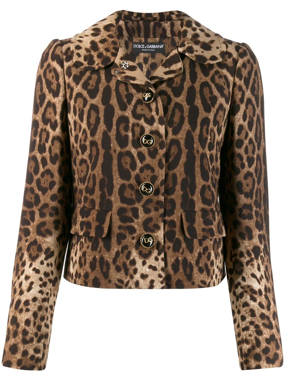 Dolce & Gabbana Dolce leopard-print wool jacket - Brown von Dolce & Gabbana