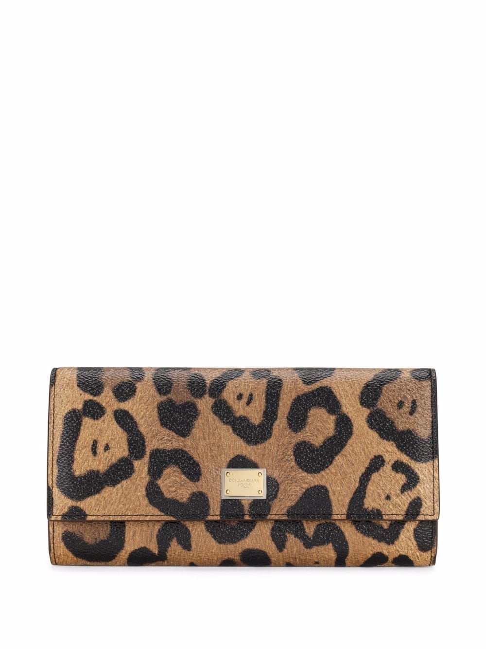 Dolce & Gabbana Crespo leopard-print continental wallet - Brown von Dolce & Gabbana