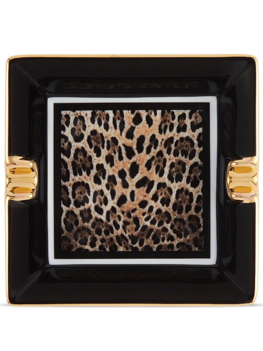 Dolce & Gabbana leopard-print porcelain ash-tray - Black von Dolce & Gabbana