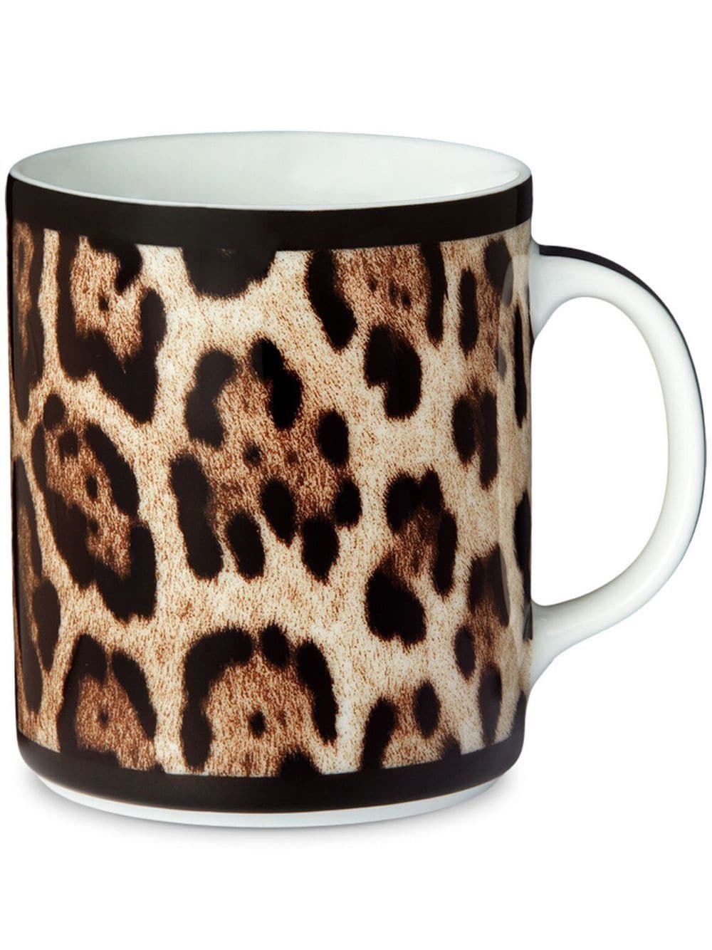 Dolce & Gabbana leopard-print porcelain mug - Brown von Dolce & Gabbana