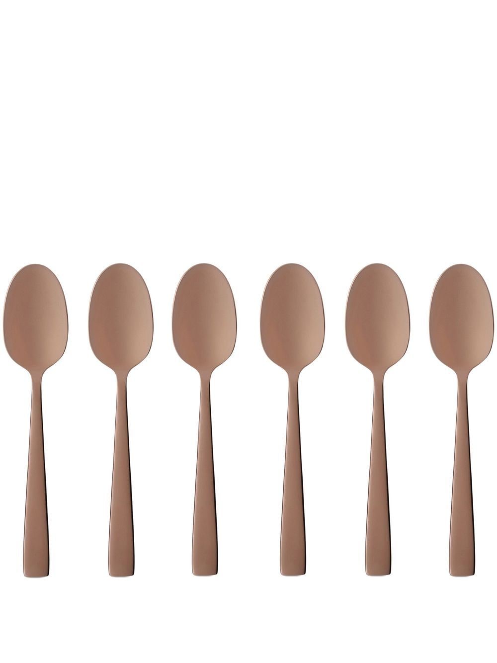 Dolce & Gabbana logo-engraved coffee spoons (set of six) - Pink von Dolce & Gabbana