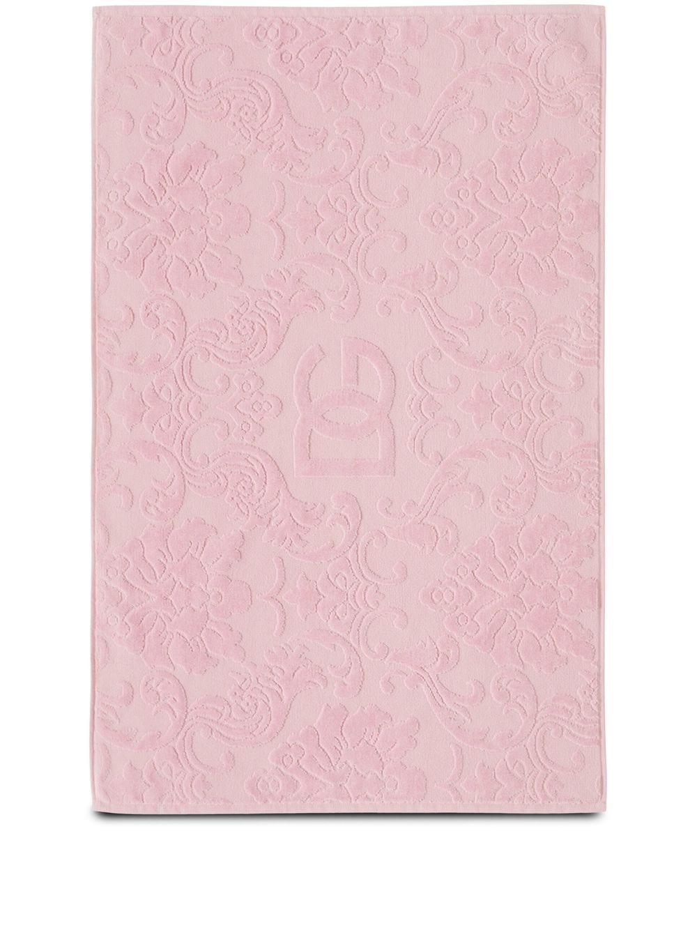 Dolce & Gabbana logo jacquard bath mat - Pink von Dolce & Gabbana