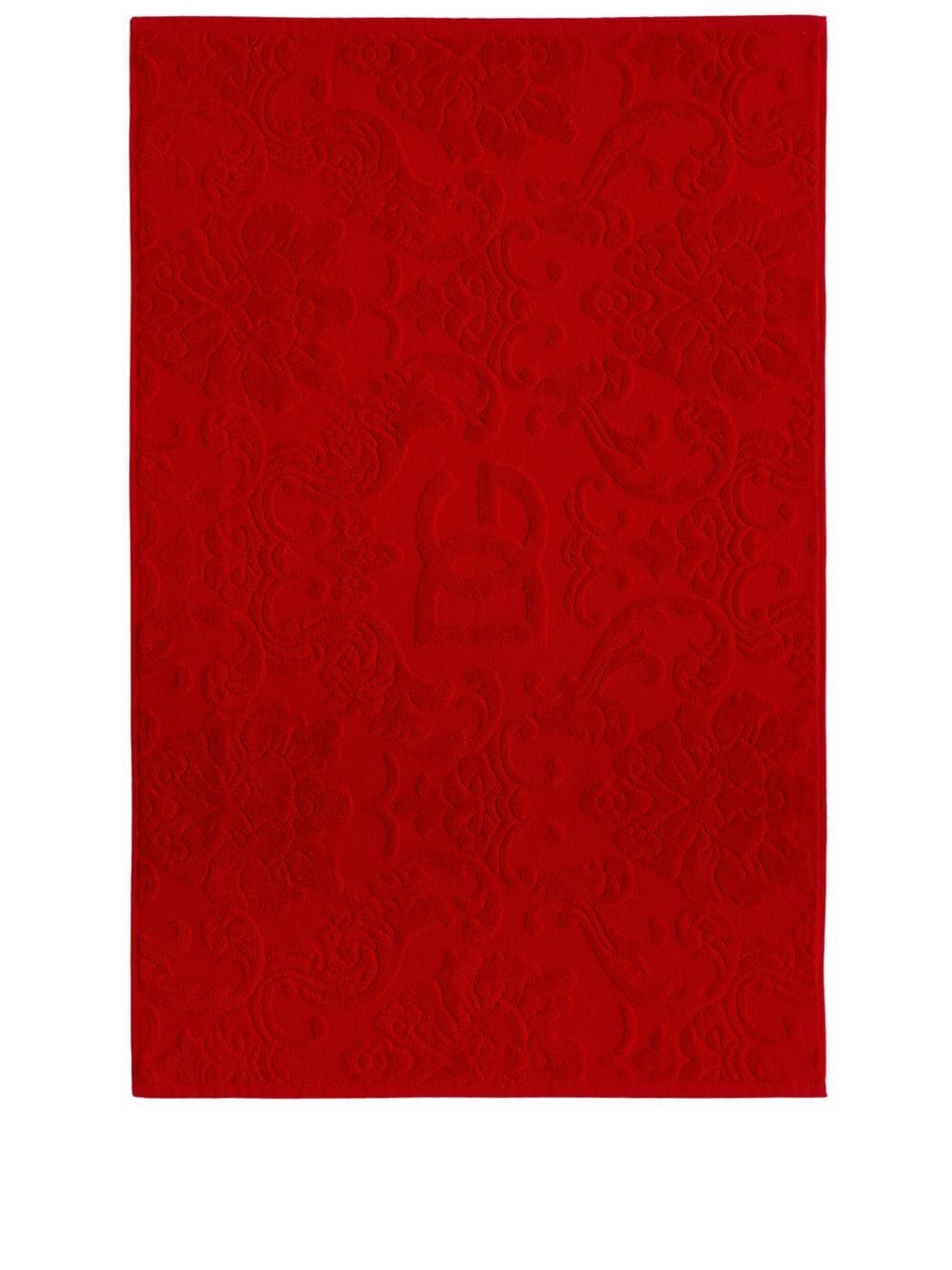 Dolce & Gabbana logo jacquard bath mat - Red von Dolce & Gabbana