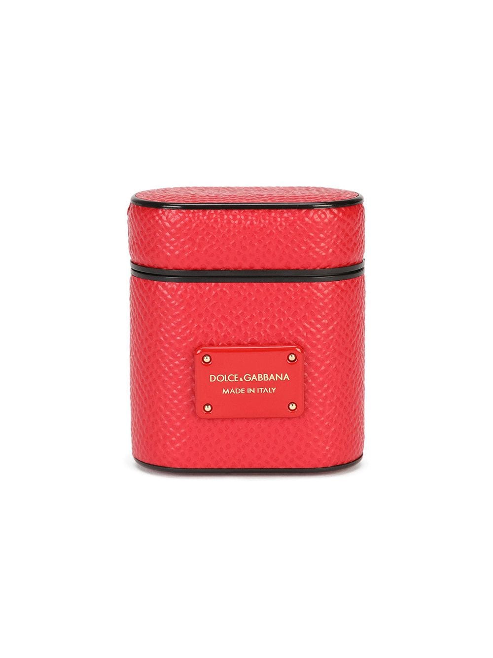 Dolce & Gabbana leather AirPods case - Red von Dolce & Gabbana