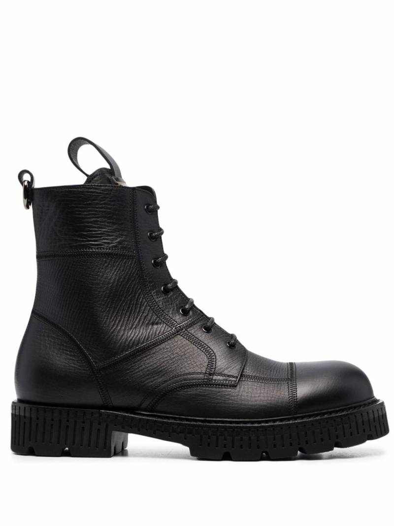 Dolce & Gabbana logo-plaque ankle boots - Black von Dolce & Gabbana