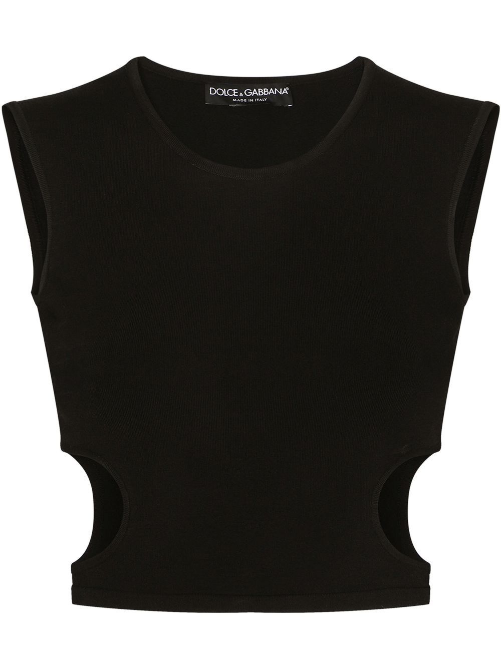 Dolce & Gabbana cut-out tank top - Black von Dolce & Gabbana