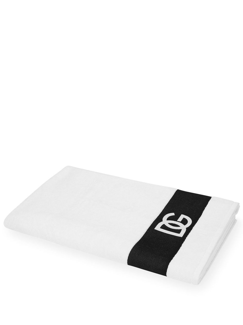 Dolce & Gabbana logo-print bath towel - White von Dolce & Gabbana