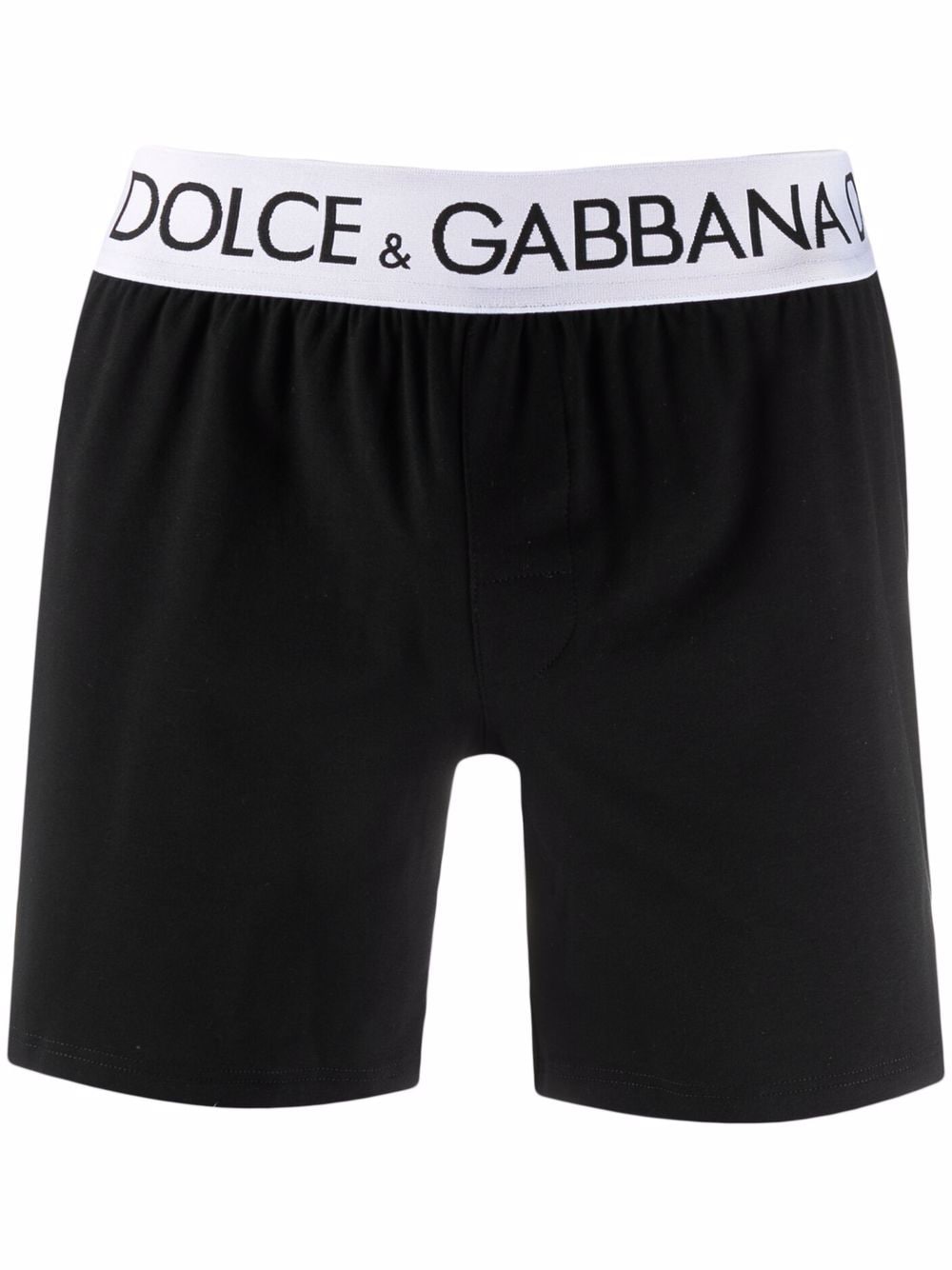 Dolce & Gabbana logo-waistband boxer shorts - Black von Dolce & Gabbana