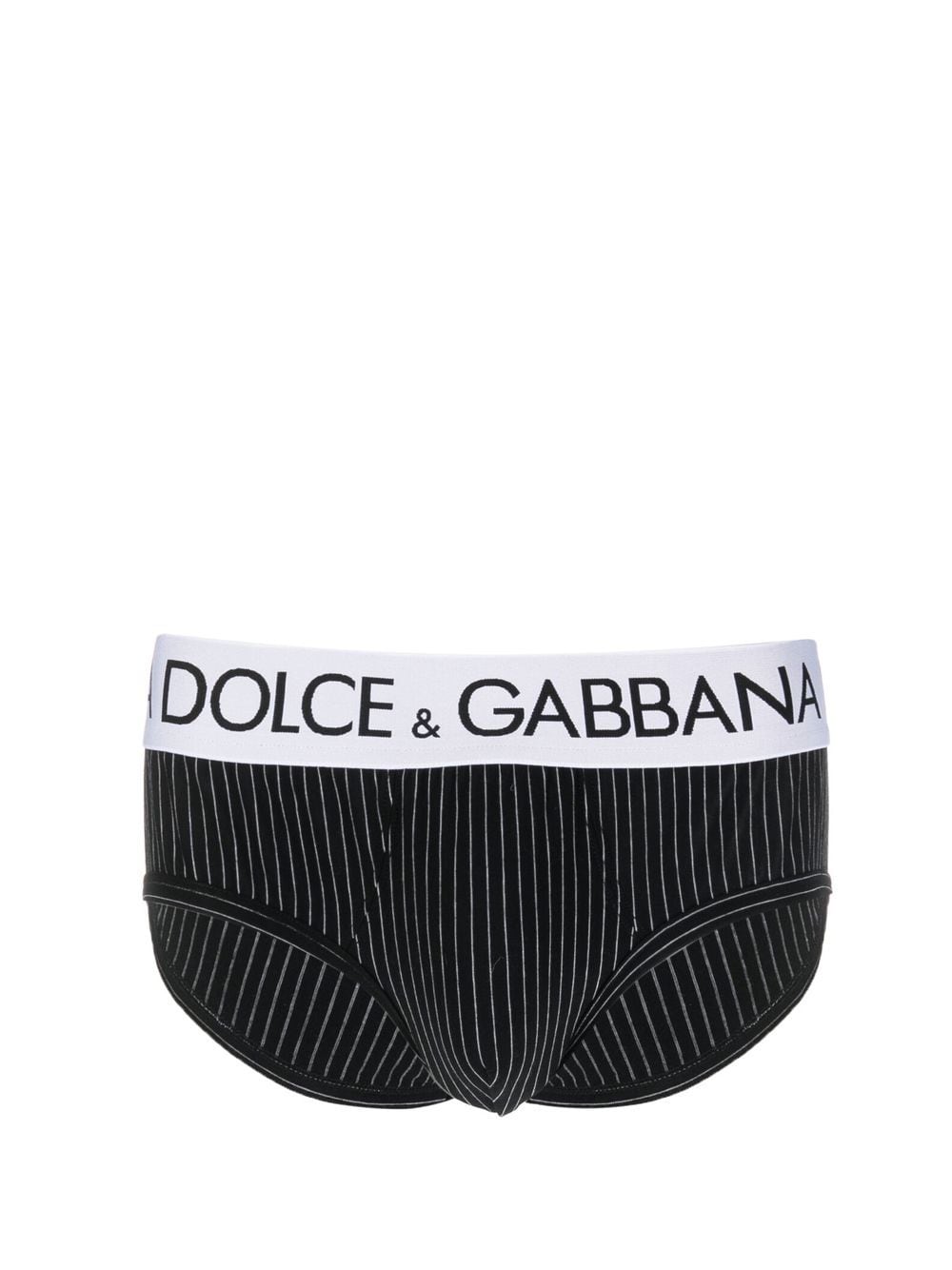 Dolce & Gabbana logo-waistband briefs - Black von Dolce & Gabbana