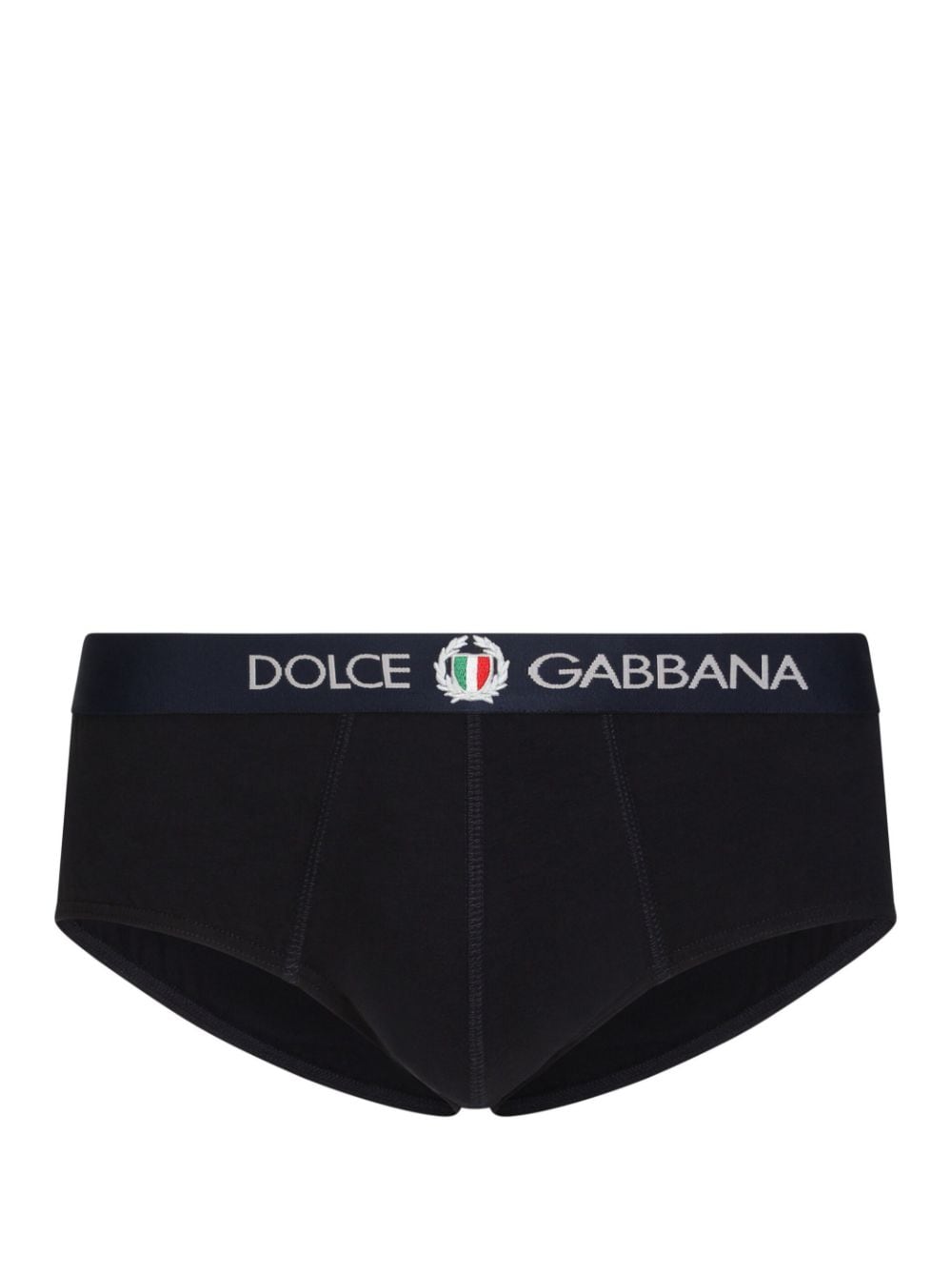 Dolce & Gabbana logo-waistband briefs - Black von Dolce & Gabbana