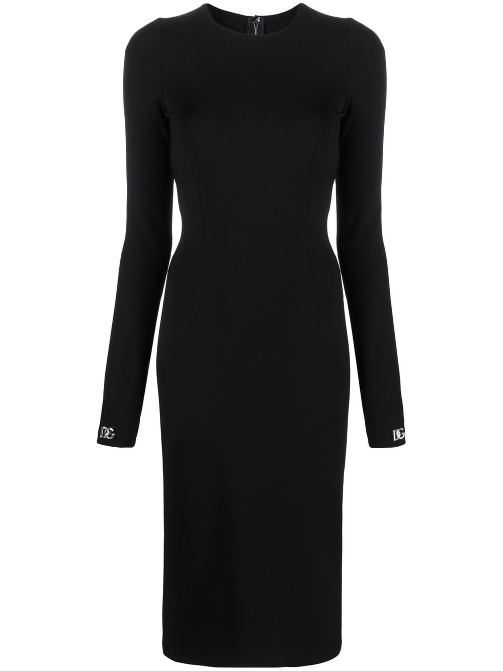 Dolce & Gabbana long-sleeved tailored dress - Black von Dolce & Gabbana