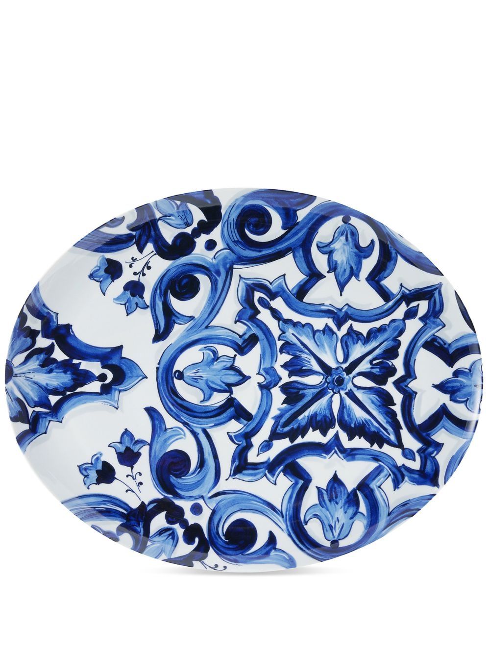 Dolce & Gabbana mediterranean-pattern porcelain platter - Blue von Dolce & Gabbana