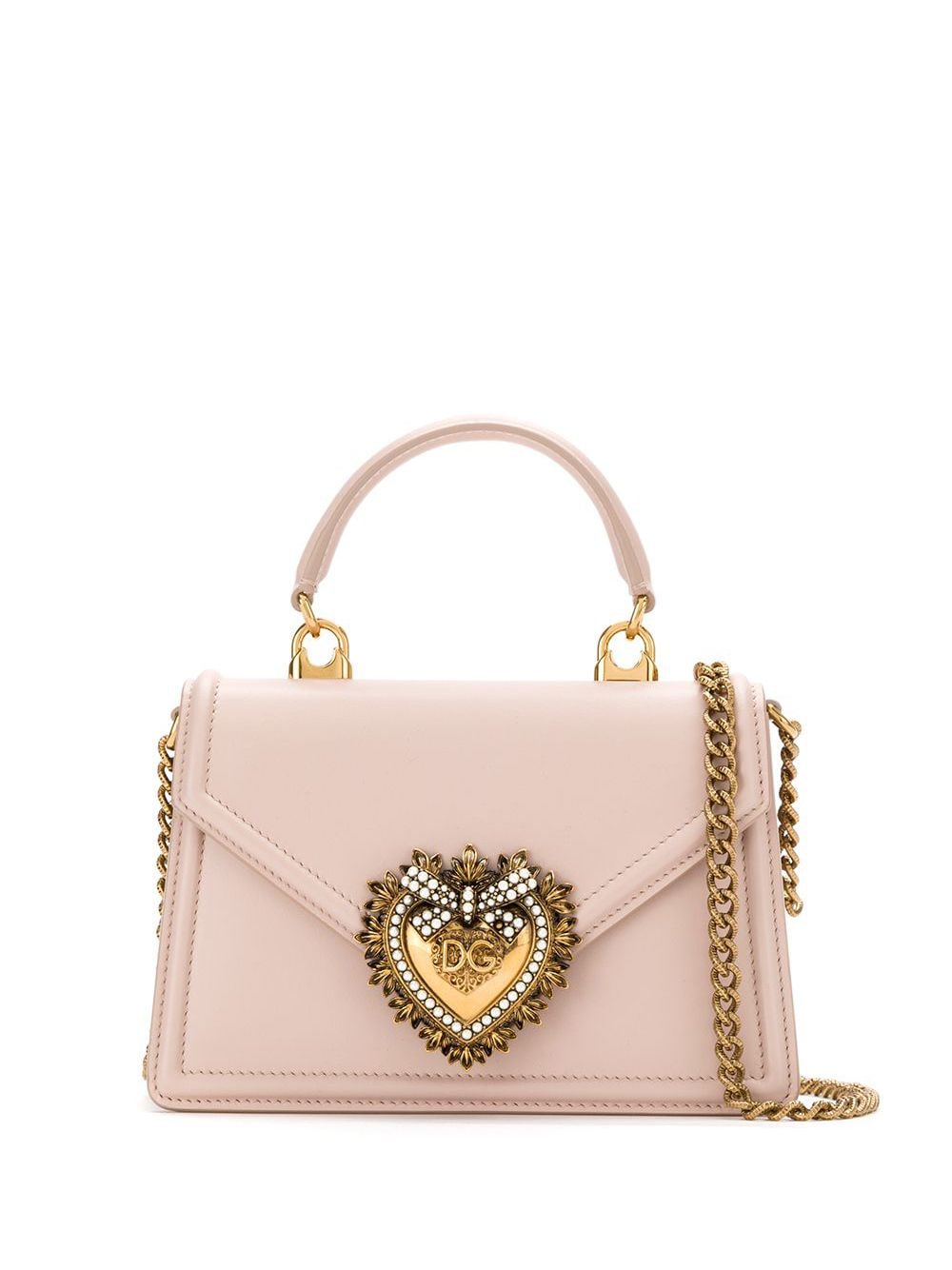 Dolce & Gabbana small Devotion leather top-handle bag - Pink von Dolce & Gabbana