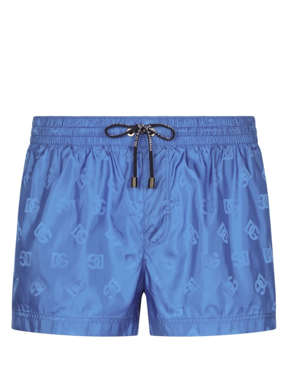 Dolce & Gabbana monogram-jacquard swim shorts - Blue von Dolce & Gabbana