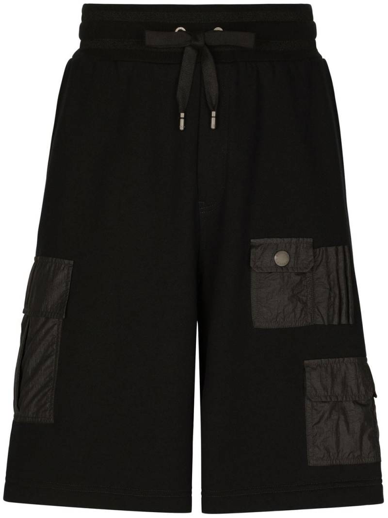 Dolce & Gabbana multi-pocket drawstring Bermuda shorts - Black von Dolce & Gabbana